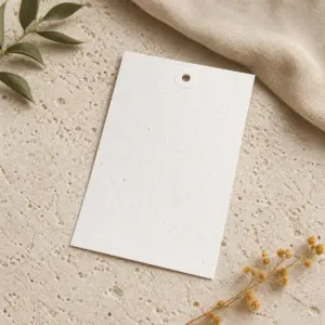 Acreditación de papel plantable con perforación superior
