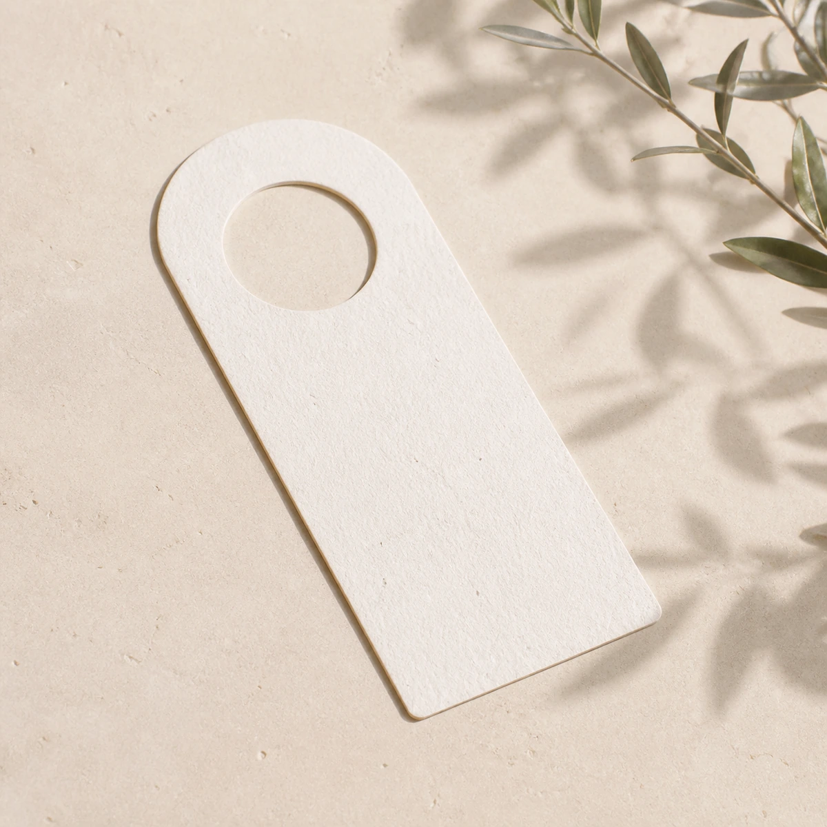 Colgante de puerta de papel plantable sin impresión