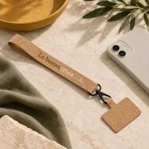 Pulsera Cerca en natural, vista principal con personalización a color.
